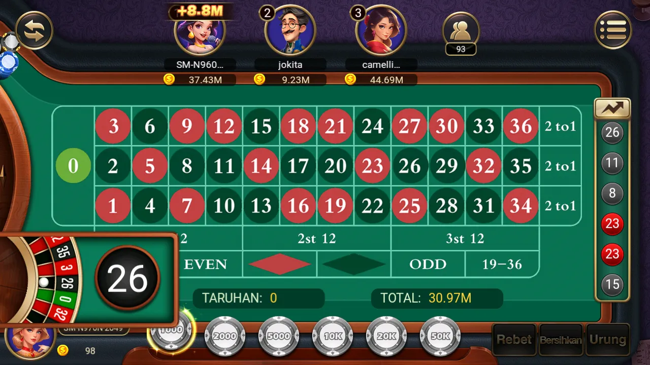 Live Casino Roulette Sia777